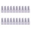 (1 set of 20) Bicycle valve caps for valve stems - silver 1