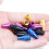 (1 set of 20) Bicycle valve caps for valve stems - silver 3