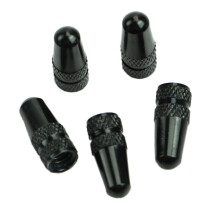 (5) Presta valve caps - black