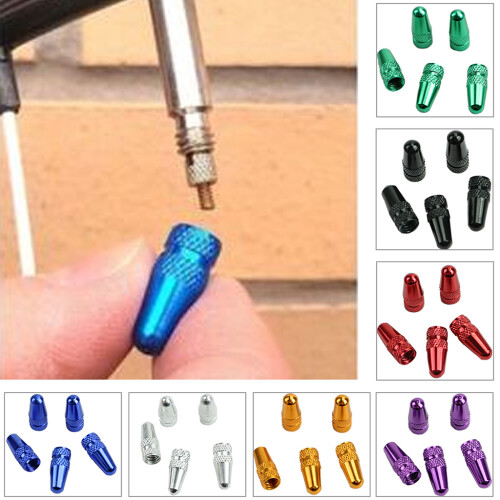 (5) Presta valve caps - green 1