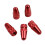 (5) Presta valve caps - red 1