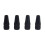 (4 pieces per pack) Bicycle Aluminum Alloy Precision Mouthpiece - Black 4