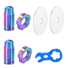 (1 set) Bicycle valve cap - French valve set colorful