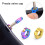 (1 set) Bicycle valve cap - French valve set colorful 4