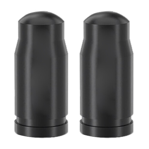 (1 set) Bicycle valve cap - French valve black 2