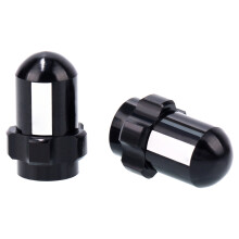 (2) Bicycle Valve Caps - Black Beauty Caps