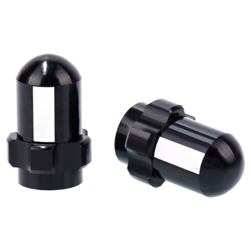 (2) Bicycle Valve Caps - Black Beauty Caps