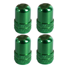 (4) Bicycle Valve Caps - Green
