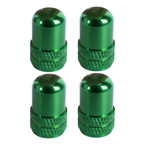 (4) Bicycle Valve Caps - Green
