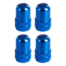 (4) Bicycle Valve Caps - Blue