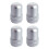 (4) Bicycle Valve Caps - Silver 1