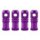 (4) French valve caps - purple 1