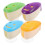 4pcs Smile Face Antibacterial Toothbrush Holders Suction Cup (Random Color) 1