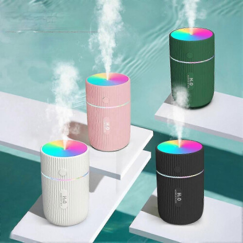 (Black) Usb mini horse light humidifier 1