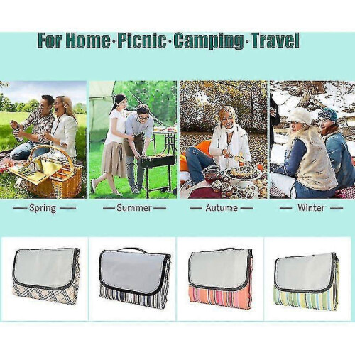 Oversized Outdoor Picnic Mat, Beach Mat, 200 * 150 Cm, Green 1