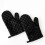 Premium Non-slip Oven Gloves (2 Pack) - Silicone Extremely Durable Grill Gloves, Black 1
