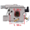 Carburetor for -3000 -3400 Chainsaw WT589 4