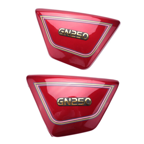 1 Pair Right & Left Frame Covers Panels For Motorcycle Red 2