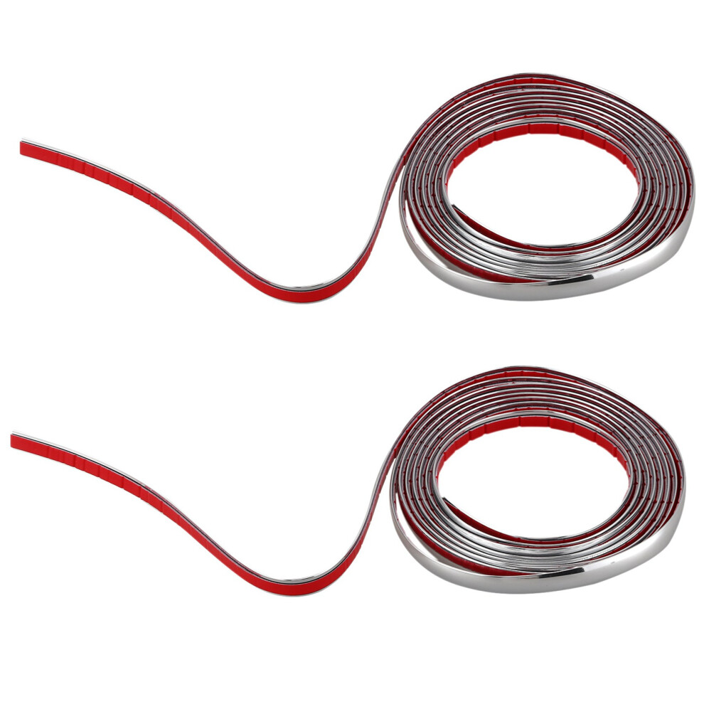 Car Grille Exterior Chrome Styling Moulding Trim Strip 12Mm Silver 4711316844085