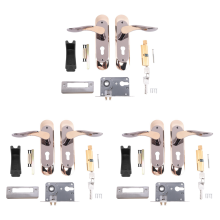 Indoor Household Door Handle for Home with Security Lock Key Set