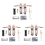 Indoor Household Door Handle for Home with Security Lock Key Set 1