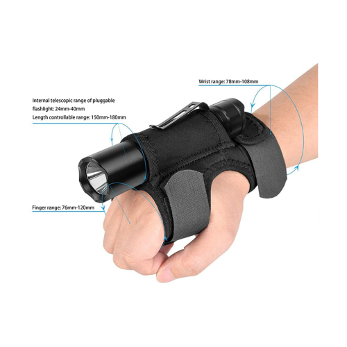 Wrist Flashlight Holsters Diving Flashlight Gloves for Diving 2