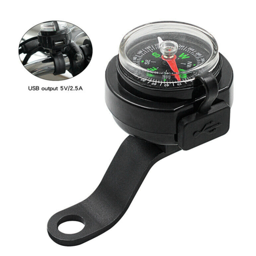 Motorcykelkompasoplader USB vandtæt navigation hurtigopladning 1