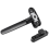 Door and Window Handle Lock Casement Window Lock Wheel Handle Black 4