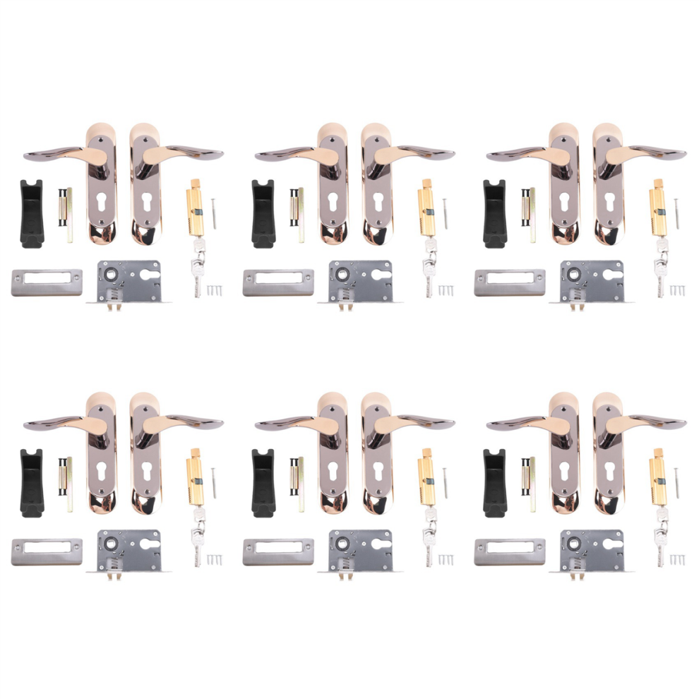 Indoor Household Door Handle For Home With Security Lock Key Set 4711316841978