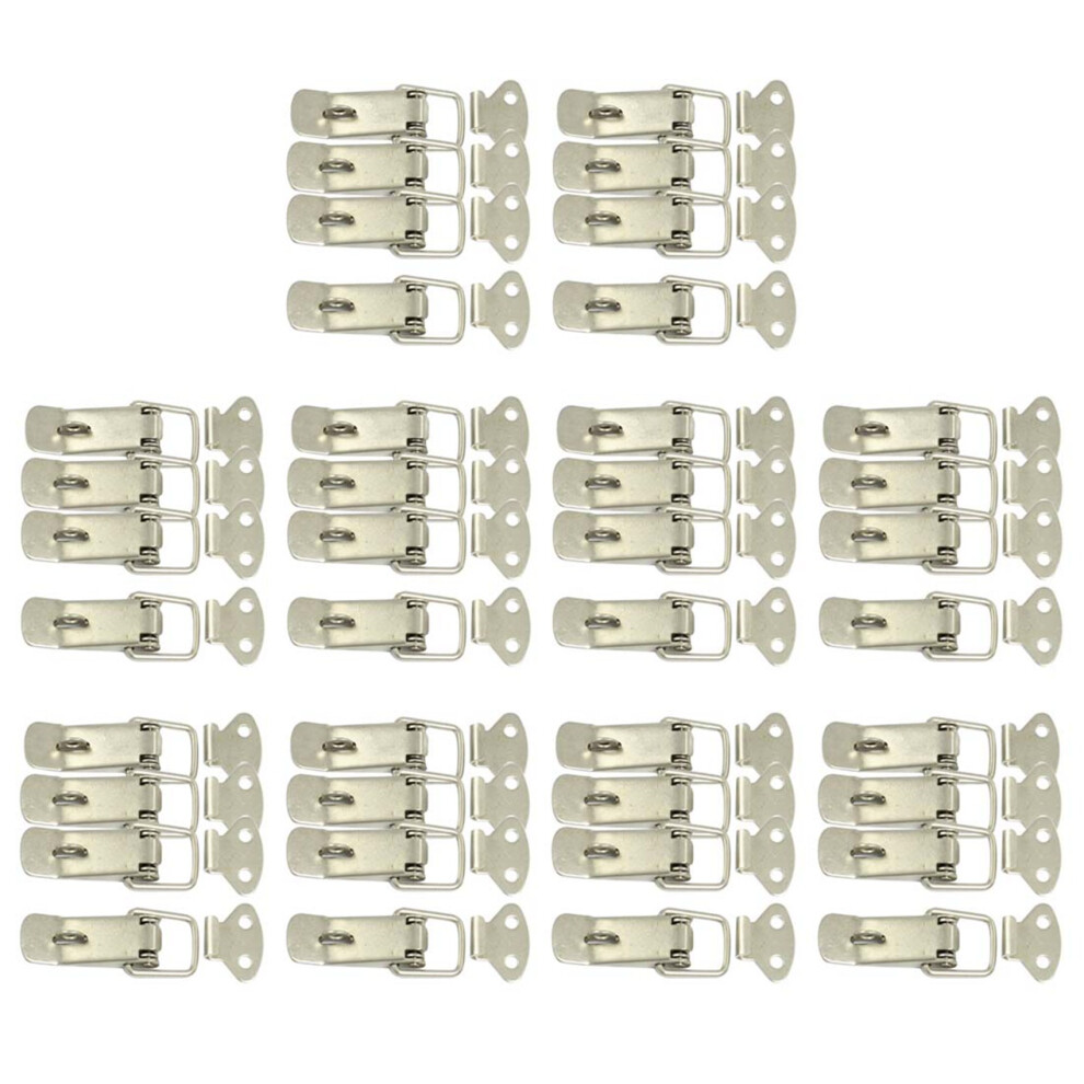 4 Pcs Hardware Cabinet Boxes Spring Loaded Latch Catch Toggle Hasp 4711316866148