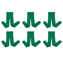 Medias de terciopelo para niñas, color verde oscuro
