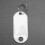 Witte draagbare plastic sleutelhanger-ID-labels (120 stuks) 5