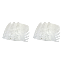 20 x Transparent color Plastic Hair Clips Combs Pin Barrettes 70X40mm