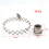 Runde tasker Hardware Pungstel Dele Pennetaske Clutch (Sølv) 4