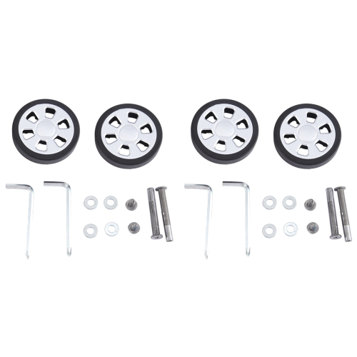 60x13mm set med 2 reservhjul för resväskor, reparationssatser
