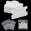 100 Pcs Bracelet Display Cards with Bags,White 3
