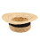 Girls Straw Hat Bowknot Sun Hat Beach Round Flat Top Fedora Hat 3