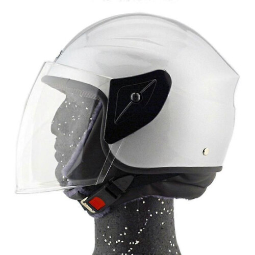 (silver) Motorcycle Motor Bike Scooter Safety Helmet 101