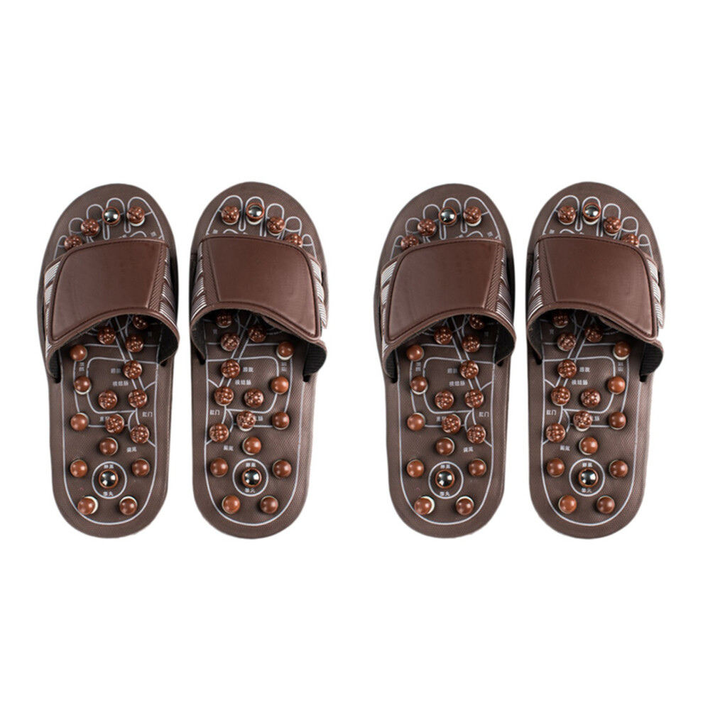 Markenlos Acupressure Foot Massager Massage Slippers Reflexology Sandals L