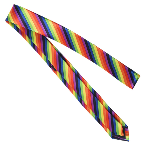 Herremote Uformelt Slankt Smal Slips, 19 (Regnbuefarge) 2