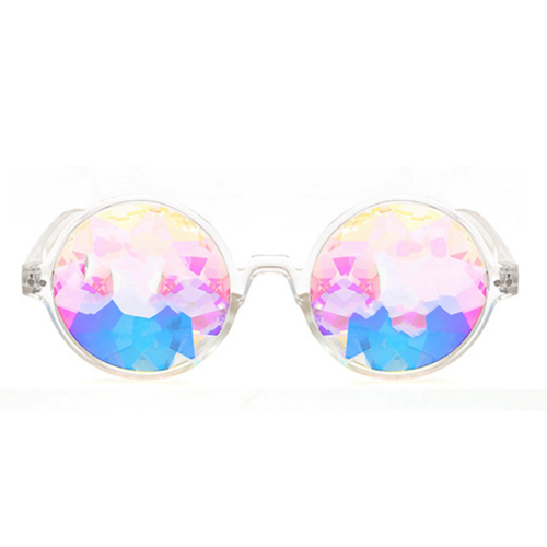 Kaleidoscope Rave Party Solbriller med Diffrakteret Linse - Transparent 1