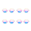 Kaleidoscope Rave Party Solbriller med Diffrakteret Linse - Transparent 1