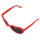 Mode Niedlich Retro Liebe Herzform Sonnenbrille Rot 2