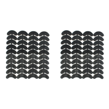 40 protectores de talón de goma (20 pares) para reparación de zapatos