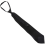 Heren effen zwarte polyester stropdas met rits, gladde stropdas met rits 3