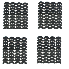 40 protectores de talón de goma (20 pares) para reparación de zapatos