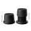 2X Adjustable Bed Risers Furniture Sofa Table Couch Floor Lift -Black 3
