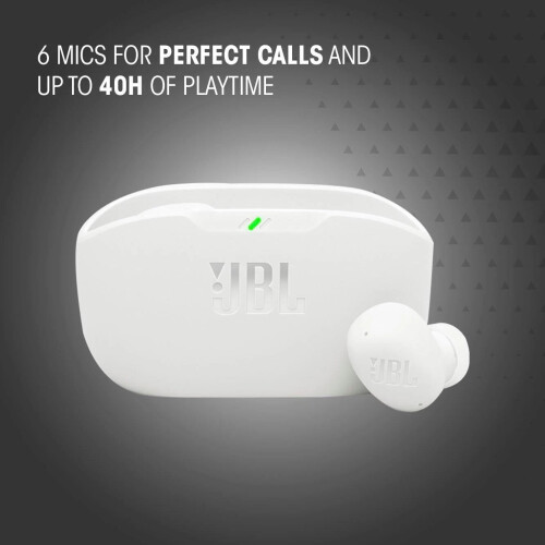 JBL (White) JBL Vibe Buds 2 - True Wireless Noise Cancelling Bluetooth Buds Headphones 2