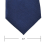 Polyester Smal Hals Slips Tynn Ensfarget Mørkeblått Tynt Slips for Herrer 4
