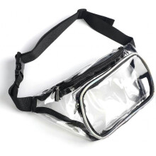 (black) Transparent Waterproof Waist Bag
